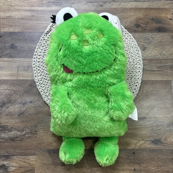 Luna & Aro Green Frog Plush Huggable Friend 14” NEW w TAG - Picture 1 of 5
